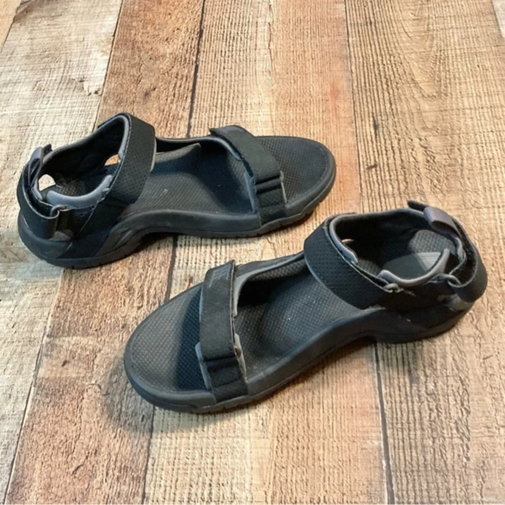 Teva‎ Mens 8 Tanza Active Sport Sandals Black Grey Hiking 4289 F27421K